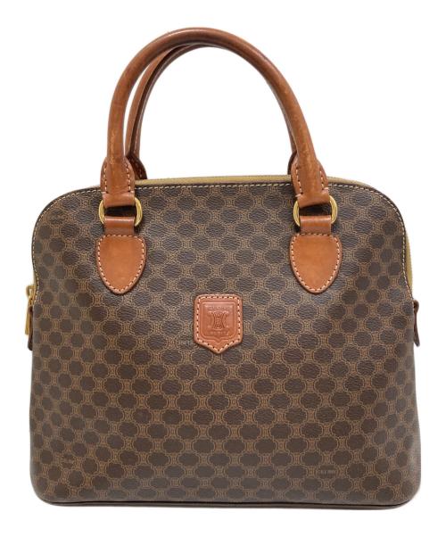 CELINE（セリーヌ）CELINE (セリーヌ) マカダム柄ハンドバッグ ブラウンの古着・服飾アイテム