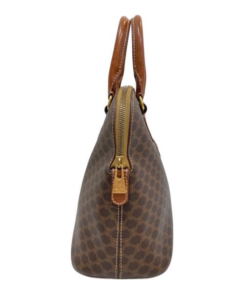 CELINE（セリーヌ）CELINE (セリーヌ) マカダム柄ハンドバッグ ブラウンの古着・服飾アイテム