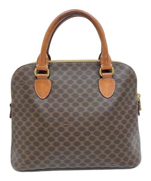 CELINE（セリーヌ）CELINE (セリーヌ) マカダム柄ハンドバッグ ブラウンの古着・服飾アイテム