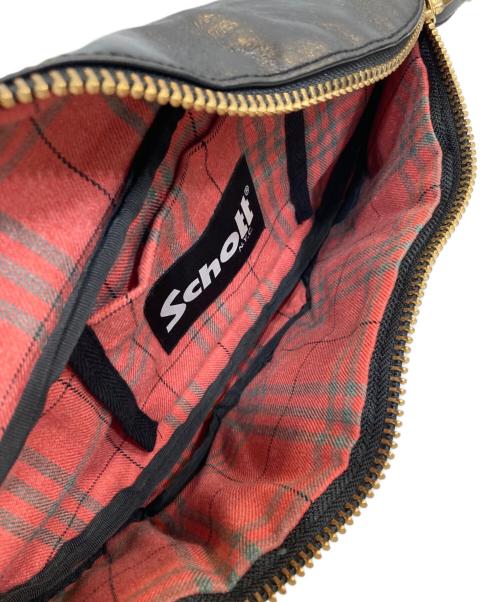 Schott（ショット）Schott (ショット) PADDED BODY BAG/パデッドボディバッグ ブラックの古着・服飾アイテム