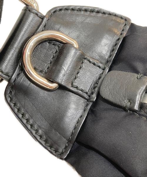 DOLCE & GABBANA（ドルチェ＆ガッバーナ）DOLCE & GABBANA (ドルチェ＆ガッバーナ) ナイロンショルダーバッグ ブラックの古着・服飾アイテム