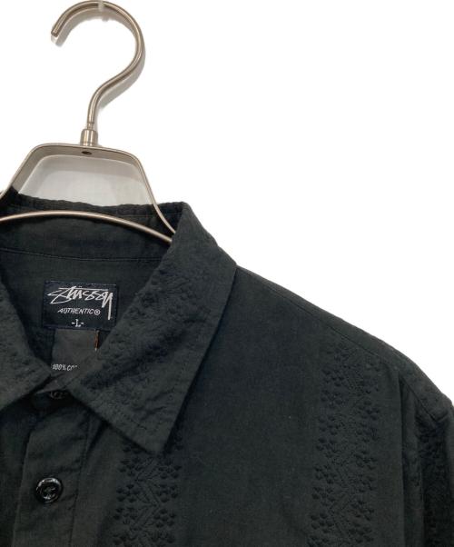 stussy（ステューシー）stussy (ステューシー) 半袖シャツ ブラック サイズ:SIZE Lの古着・服飾アイテム