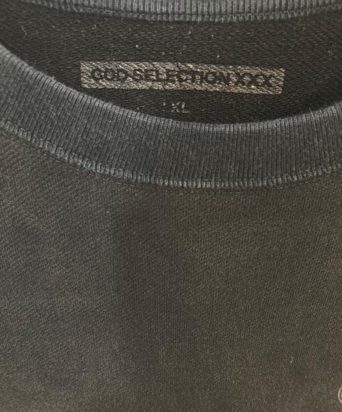 GOD SELECTION XXX（ゴッド セレクション トリプルエックス）GOD SELECTION XXX (ゴッド セレクション トリプルエックス) クルーネックスウェット ブラック サイズ:XLの古着・服飾アイテム