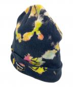 SUPREMEシュプリーム）の古着「SPLATTER DYED BEANIE/スプラッターダイドビーニー」｜ネイビー