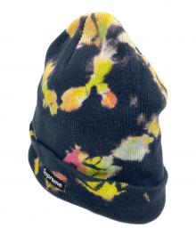 SUPREME（シュプリーム）の古着「SPLATTER DYED BEANIE/スプラッターダイドビーニー」｜ネイビー