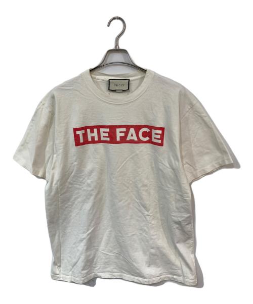 GUCCI（グッチ）GUCCI (グッチ) THEFACEプリントTシャツ ホワイト サイズ:SIZE Lの古着・服飾アイテム
