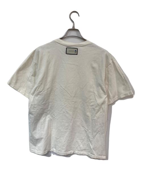 GUCCI（グッチ）GUCCI (グッチ) THEFACEプリントTシャツ ホワイト サイズ:SIZE Lの古着・服飾アイテム