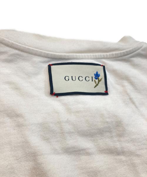 GUCCI（グッチ）GUCCI (グッチ) THEFACEプリントTシャツ ホワイト サイズ:SIZE Lの古着・服飾アイテム