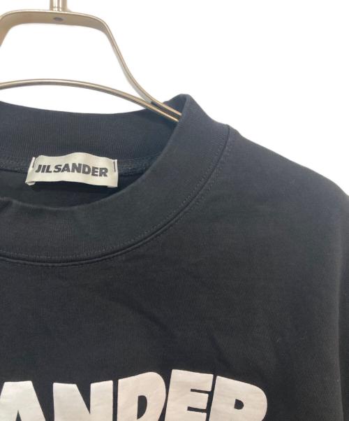 JIL SANDER（ジルサンダー）JIL SANDER (ジルサンダー) ハイロゴプリントTシャツ ブラック サイズ:SIZE Lの古着・服飾アイテム