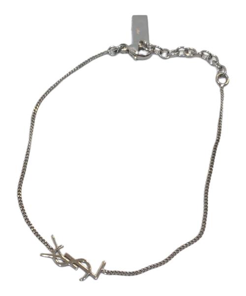 Saint Laurent Paris（サンローランパリ）Saint Laurent Paris (サンローランパリ) YSL モノグラムブレスレット シルバーの古着・服飾アイテム