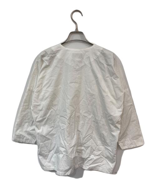 Dry Bones（ドライボーンズ）Dry Bones (ドライボーンズ) 鯉口ノーカラーシャツ ホワイト サイズ:Mの古着・服飾アイテム