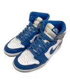 NIKEナイキ）の古着「AIR JORDAN 1 RETRO HIGH/エアジョーダン 1 レトロ ハイ」｜ブルー×グレー