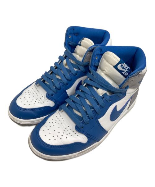 NIKE（ナイキ）NIKE (ナイキ) AIR JORDAN 1 RETRO HIGH/エアジョーダン 1 レトロ ハイ ブルー×グレー サイズ:SIZE 26cmの古着・服飾アイテム