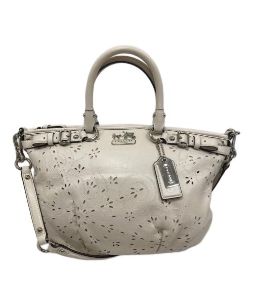 COACH（コーチ）COACH (コーチ) マディソン 2WAYバッグ ホワイトの古着・服飾アイテム