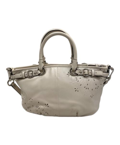 COACH（コーチ）COACH (コーチ) マディソン 2WAYバッグ ホワイトの古着・服飾アイテム