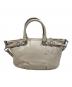 中古・古着 COACH (コーチ) マディソン 2WAYバッグ ホワイト：5000円