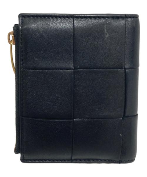 BOTTEGA VENETA（ボッテガベネタ）BOTTEGA VENETA (ボッテガベネタ) 2つ折り財布 ブラックの古着・服飾アイテム