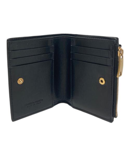 BOTTEGA VENETA（ボッテガベネタ）BOTTEGA VENETA (ボッテガベネタ) 2つ折り財布 ブラックの古着・服飾アイテム