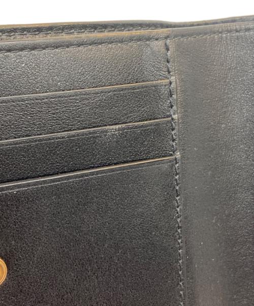 BOTTEGA VENETA（ボッテガベネタ）BOTTEGA VENETA (ボッテガベネタ) 2つ折り財布 ブラックの古着・服飾アイテム
