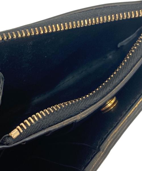 BOTTEGA VENETA（ボッテガベネタ）BOTTEGA VENETA (ボッテガベネタ) 2つ折り財布 ブラックの古着・服飾アイテム