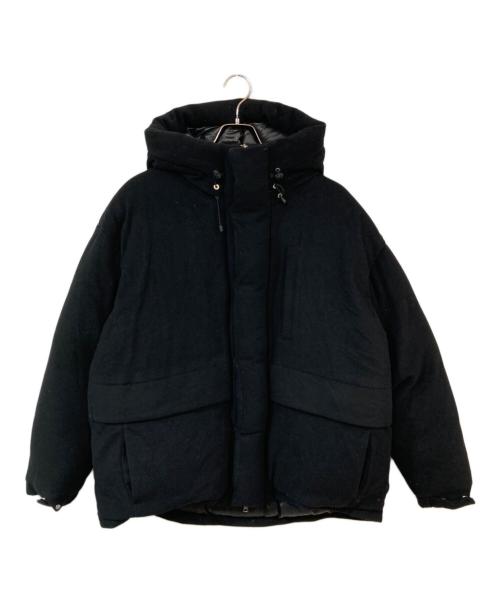 MARKAWARE（マーカウェア）MARKAWARE (マーカウェア) カシミヤフランネル / カシミヤダウンジャケット ブラック サイズ:SIZE 2の古着・服飾アイテム