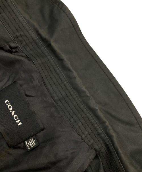 COACH（コーチ）COACH (コーチ) トレンチコート ブラック サイズ:SIZE Lの古着・服飾アイテム