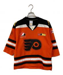 NHL（エヌエイチエル）の古着「Philadelphia Flyers/フィラデルフィア フライヤーズ　ゲームシャツ」｜オレンジ
