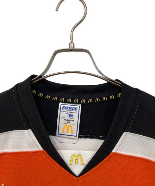 NHL（エヌエイチエル）NHL (エヌエイチエル) Philadelphia Flyers/フィラデルフィア フライヤーズ　ゲームシャツ オレンジ サイズ:SIZE Lの古着・服飾アイテム