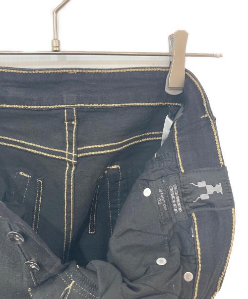 DRKSHDW（ダークシャドウ）DRKSHDW (ダークシャドウ) Waxed Detroit Cut Denim Jeans ブラック サイズ:32の古着・服飾アイテム