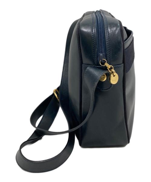 Salvatore Ferragamo（サルヴァトーレ フェラガモ）Salvatore Ferragamo (サルヴァトーレ フェラガモ) ヴァラリボンショルダーバッグ ネイビーの古着・服飾アイテム