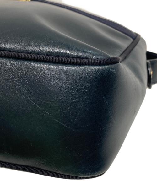 Salvatore Ferragamo（サルヴァトーレ フェラガモ）Salvatore Ferragamo (サルヴァトーレ フェラガモ) ヴァラリボンショルダーバッグ ネイビーの古着・服飾アイテム