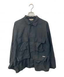 COOTIE PRODUCTIONS（クーティープロダクツ）の古着「N/C Poplin BDU Jacket」｜ブラック