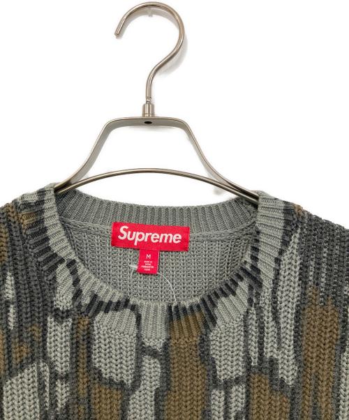 SUPREME（シュプリーム）SUPREME (シュプリーム) Old English Printed Sweater/オールド イングリッシュ プリント セーター カーキ サイズ:SIZE Mの古着・服飾アイテム