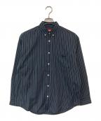 SUPREMEシュプリーム）の古着「Pinstripe Shirt/ピンストライプシャツ」｜ブラック