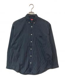 SUPREME（シュプリーム）の古着「Pinstripe Shirt/ピンストライプシャツ」｜ブラック