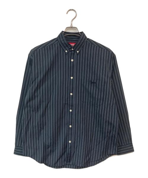 SUPREME（シュプリーム）SUPREME (シュプリーム) Pinstripe Shirt/ピンストライプシャツ ブラック サイズ:SIZE Sの古着・服飾アイテム