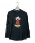 SUPREME（シュプリーム）の古着「Mickey Mouse Raglan L/S Top/ミッキーマウスラグランロングスリーブトップ」｜ブラック