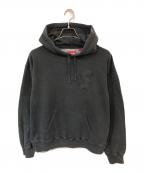 SUPREMEシュプリーム）の古着「Overdyed S Logo Hooded Sweatshirt」｜ブラック