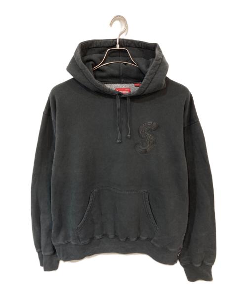 SUPREME（シュプリーム）SUPREME (シュプリーム) Overdyed S Logo Hooded Sweatshirt ブラック サイズ:SIZE Mの古着・服飾アイテム