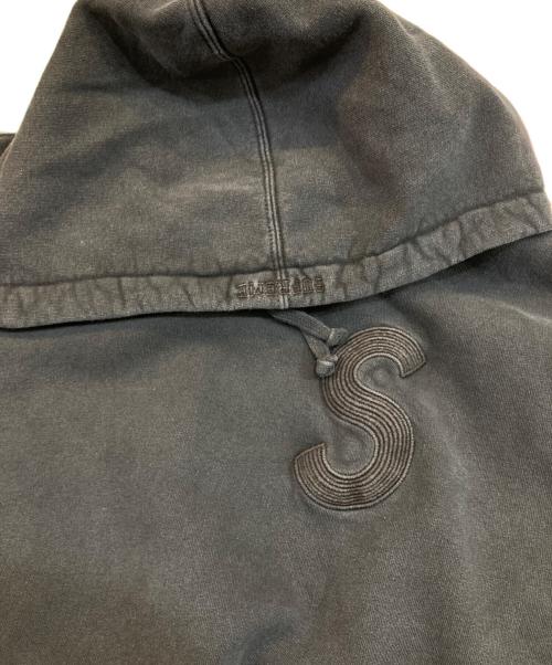SUPREME（シュプリーム）SUPREME (シュプリーム) Overdyed S Logo Hooded Sweatshirt ブラック サイズ:SIZE Mの古着・服飾アイテム