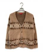SUPREMEシュプリーム）の古着「Abstract Stripe Cardigan/アブストラクト ストライプ カーディガン」｜ベージュ