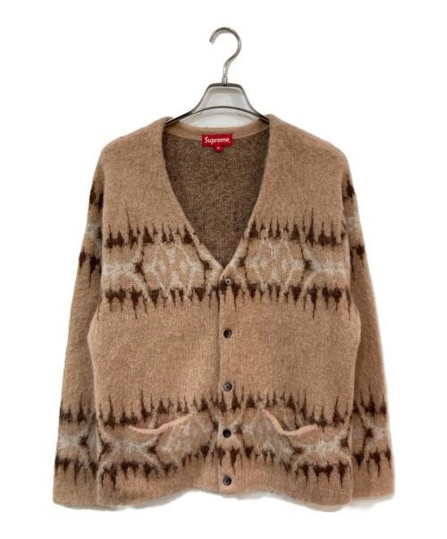SUPREME（シュプリーム）SUPREME (シュプリーム) Abstract Stripe Cardigan/アブストラクト ストライプ カーディガン ベージュ サイズ:SIZE Mの古着・服飾アイテム