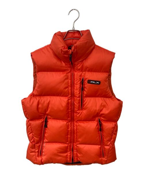 RLX RALPH LAUREN（アールエルエックスラルフローレン）RLX RALPH LAUREN (アールエルエックスラルフローレン) ダウンベスト オレンジ サイズ:Sの古着・服飾アイテム