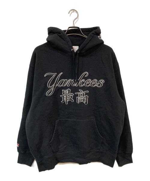 SUPREME（シュプリーム）SUPREME (シュプリーム) MLB (エムエルビー) New York Yankees Kanji Hooded Sweatshirt/ニューヨーク ヤンキース カンジ フーデッド スウェットシャツ ブラック サイズ:SIZE Lの古着・服飾アイテム