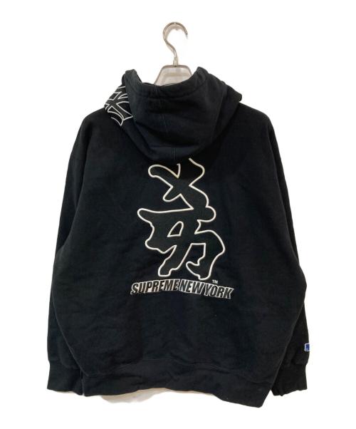 SUPREME（シュプリーム）SUPREME (シュプリーム) MLB (エムエルビー) New York Yankees Kanji Hooded Sweatshirt/ニューヨーク ヤンキース カンジ フーデッド スウェットシャツ ブラック サイズ:SIZE Lの古着・服飾アイテム