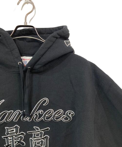 SUPREME（シュプリーム）SUPREME (シュプリーム) MLB (エムエルビー) New York Yankees Kanji Hooded Sweatshirt/ニューヨーク ヤンキース カンジ フーデッド スウェットシャツ ブラック サイズ:SIZE Lの古着・服飾アイテム