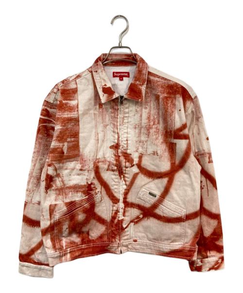 SUPREME（シュプリーム）SUPREME (シュプリーム) Christopher Wool  Denim Work Jacket/クリストファー ウール デニム ワーク ジャケット レッド サイズ:SIZE Mの古着・服飾アイテム