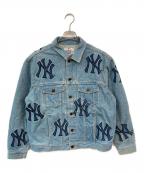 SUPREME×MLBシュプリーム×エムエルビー）の古着「New York Yankees Denim Trucker Jacket」｜インディゴ