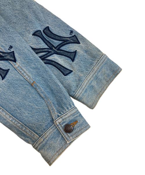 SUPREME（シュプリーム）SUPREME (シュプリーム) MLB (エムエルビー) New York Yankees Denim Trucker Jacket インディゴ サイズ:SIZE Mの古着・服飾アイテム