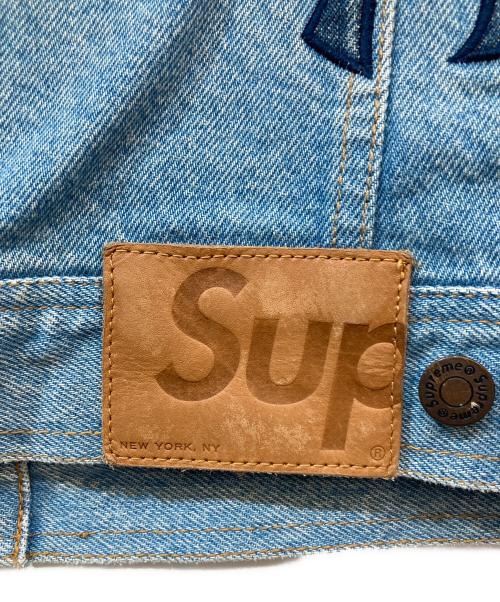 SUPREME（シュプリーム）SUPREME (シュプリーム) MLB (エムエルビー) New York Yankees Denim Trucker Jacket インディゴ サイズ:SIZE Mの古着・服飾アイテム